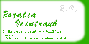 rozalia veintraub business card
